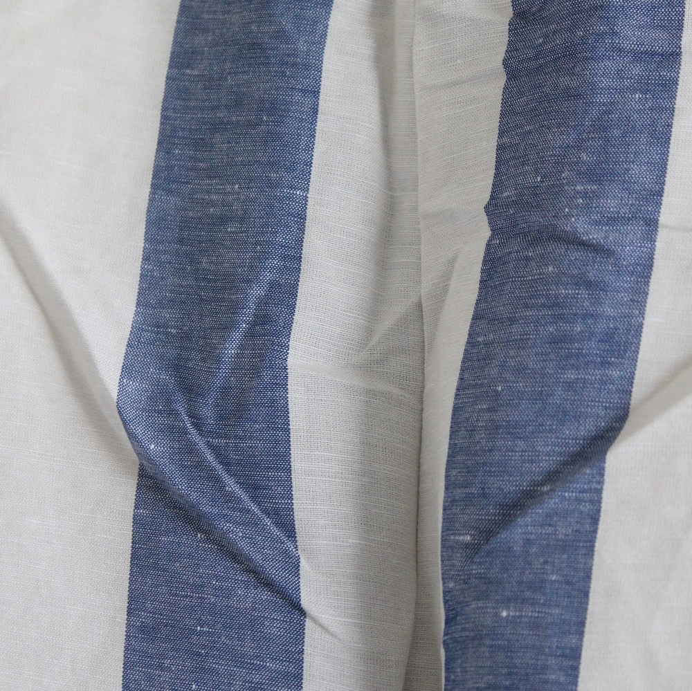 Madewell Huston Pull-On Crop Pants in Blue Stripe - Picture 5 of 5